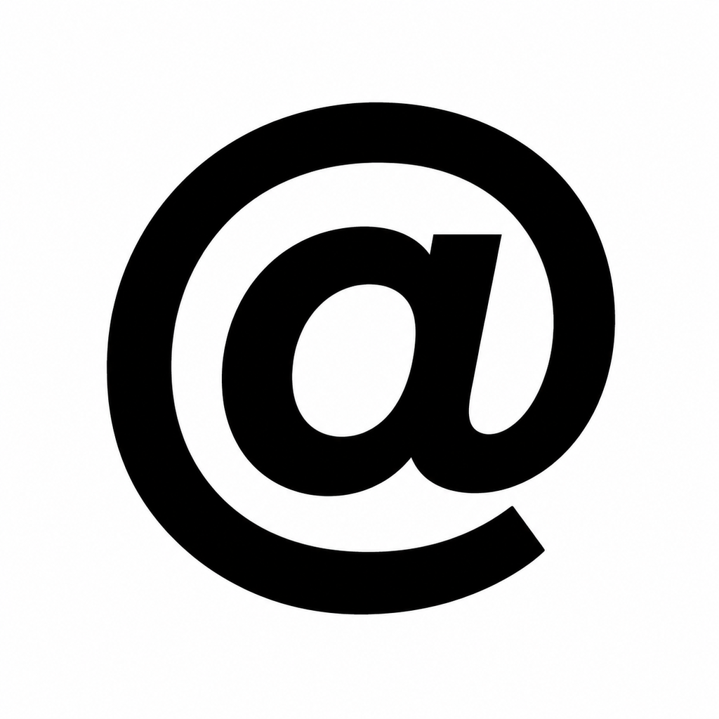 Raster source for at sign
