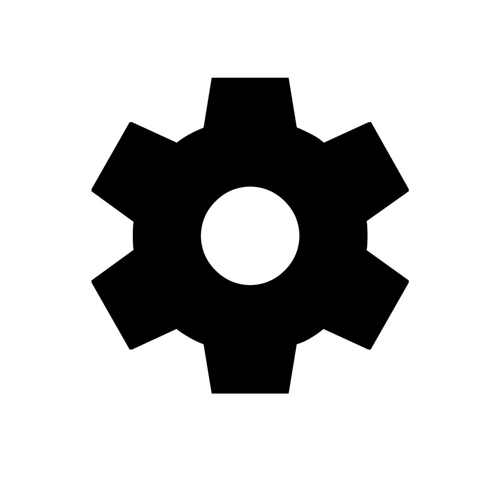 Raster source for gear symbol